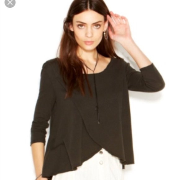 Free People Bonsai Tulip Hem 3/4 Tee - Picture 2 of 5